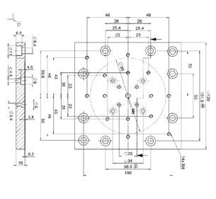 PI B-094.00 Adapter Plate Drawing